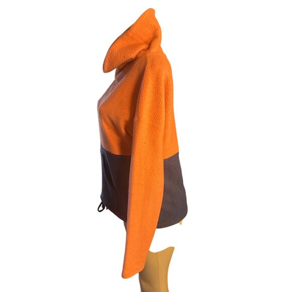 Women S Carve Designs Rowayton Color Block Cowl Pullover Fleece Sweatshirt Top - Picture 3 of 6